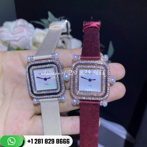 Charles Oudin Pansy Miroir Pearls Rose Gold Watch Custom Watches (4)