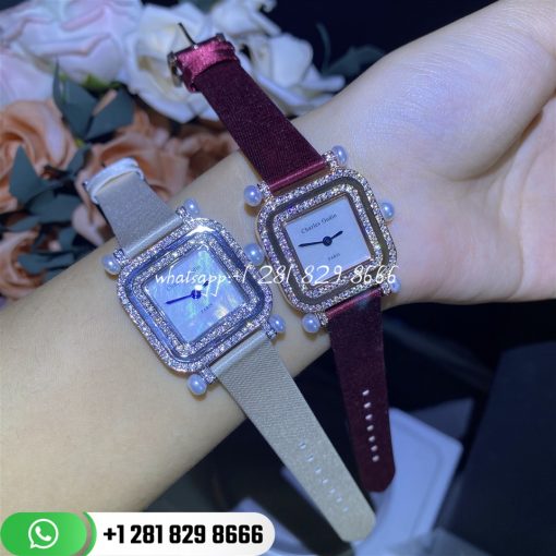 Charles Oudin Pansy Miroir Pearls Rose Gold Watch Custom Watches (5)