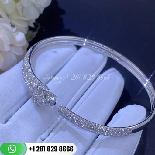 Cartier panthere de cartier bracelet white gold onyx emeralds diamonds n6718117 custom jewelry coral (3)