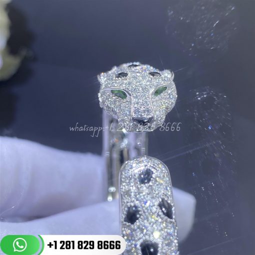 Cartier panthere de cartier bracelet white gold diamond n6715617 custom jewelry corral (6)